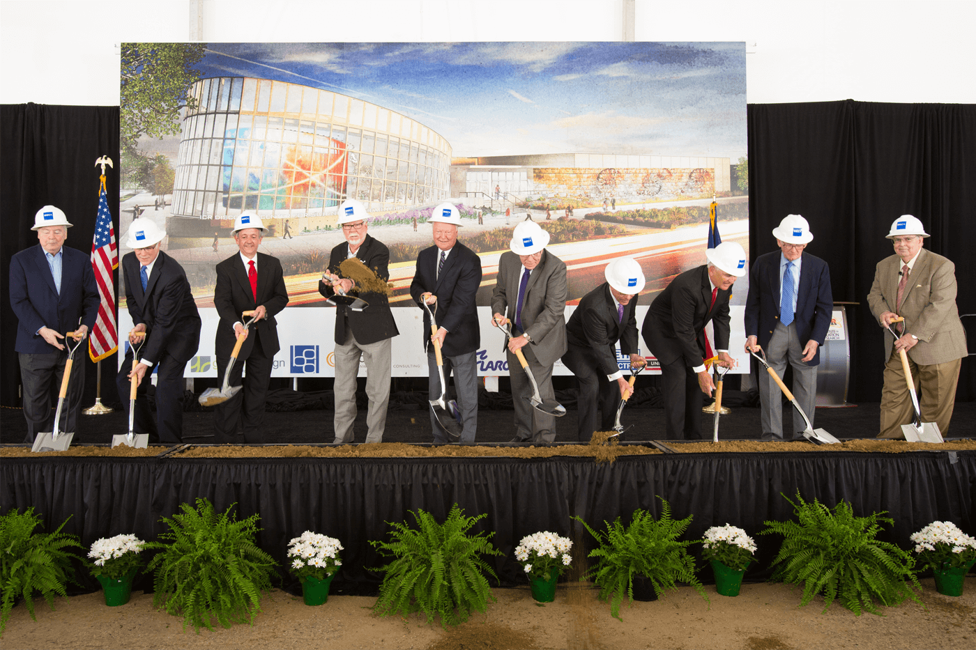 The groundbreaking ceremony for the ICR Discovery Center