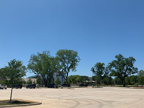 Southeast corner of the Discovery Center park