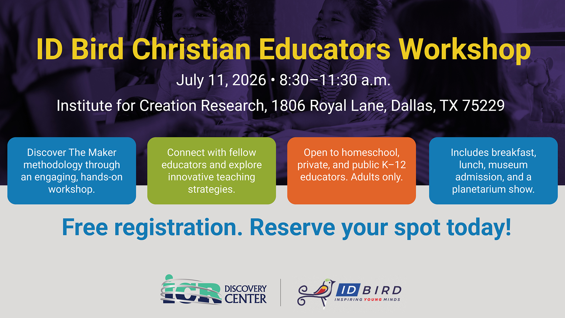 "ID Bird Christian Educators Workshop"