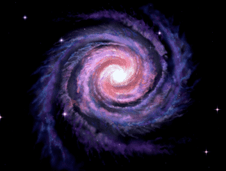 A rendering of the Milky Way galaxy